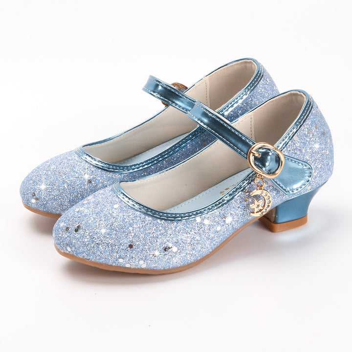 Mädchen Glitzernde Mary Jane Schuhe mit dekorativer Schnalle Echo Archiv