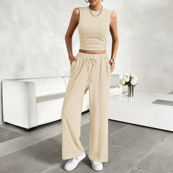 Damen Freizeit-Set mit tailliertem Top und weitem Hose Echo Archiv
