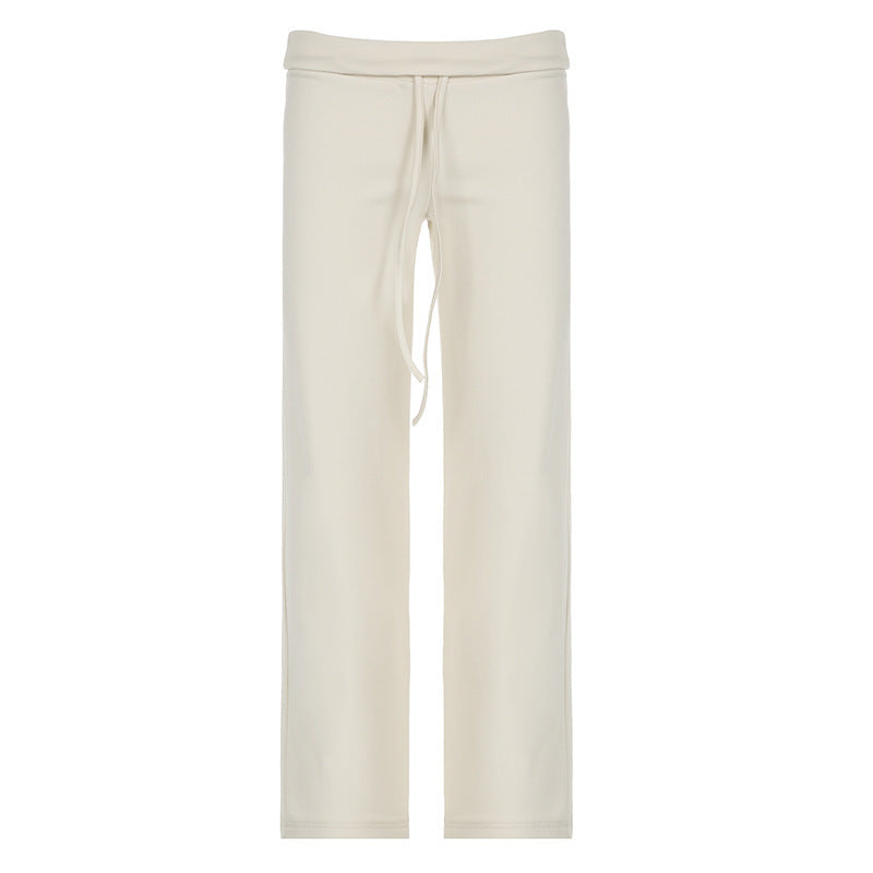 Damen weite Freizeit-Hose mit verstellbarem Bund und komfortablem Schnitt Echo Archiv