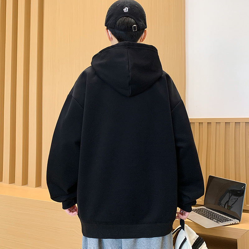 Unisex Oversized Kapuzenpullover mit kreativem Schriftzug Echoarchiv