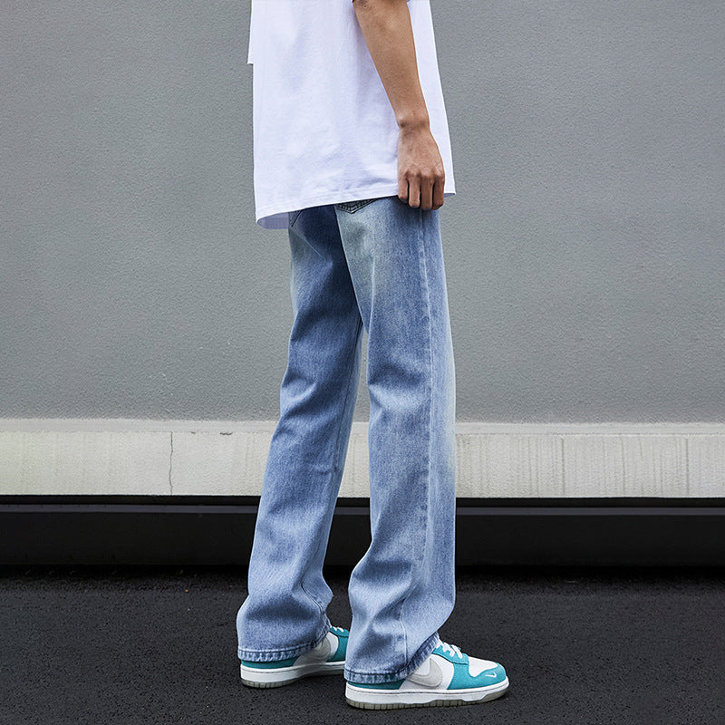 Herren Modische Wide-Leg Jeans Echoarchiv