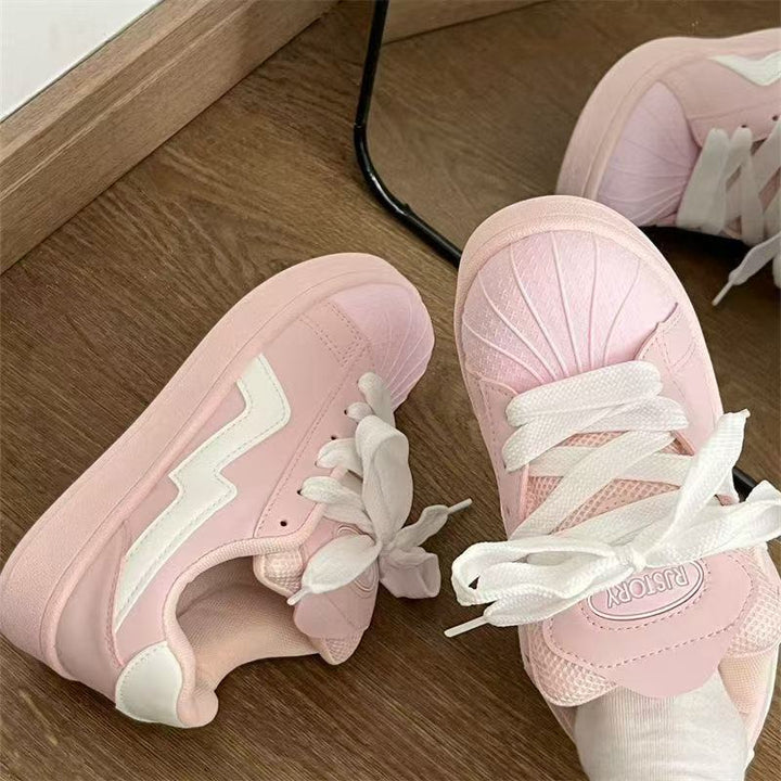 Damen Sportliche Sneaker mit dekorativen Rüschen und farbenfrohem Design Echo Archiv