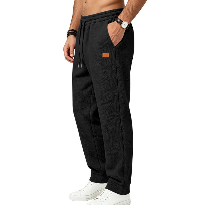 Herren Texturierte Jogginghose mit elastischem Bund und Kordelzug Echoarchiv