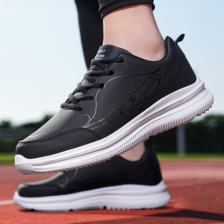 Herren nan dezenter Business-Casual Sneaker mit synthetischem Glattleder, gepolstertem Kragen und profiliertem Gummigrip Echo Archiv