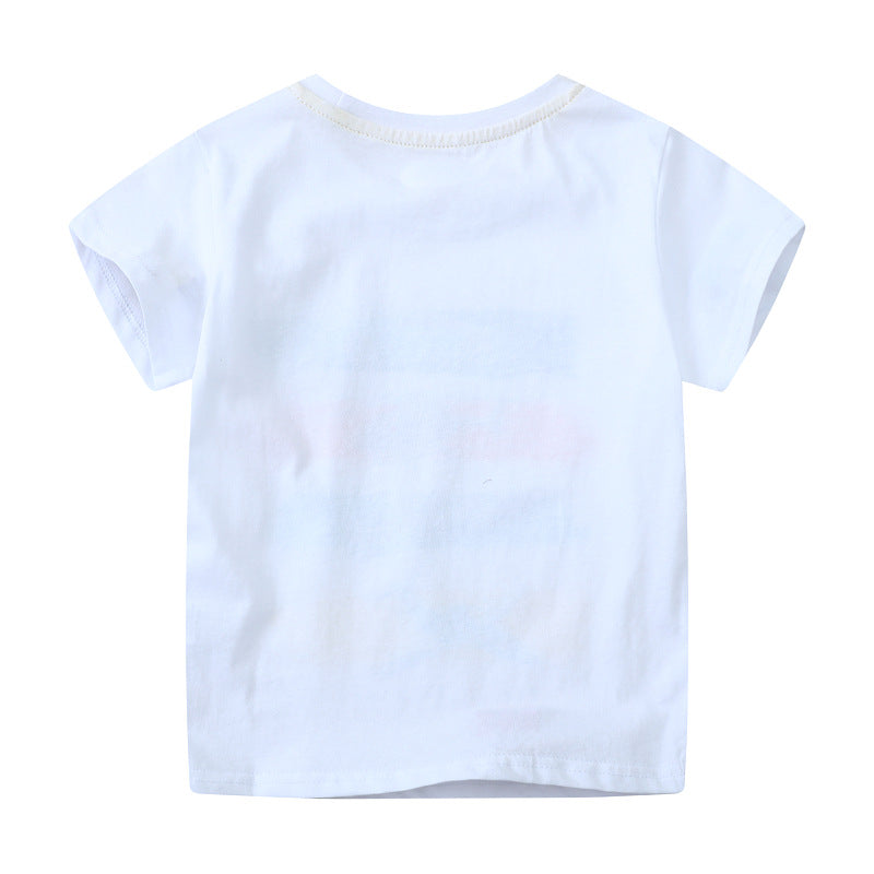 Jungen Kurzarm T-Shirt mit aufregendem Fahrzeugdesign Echo Archiv