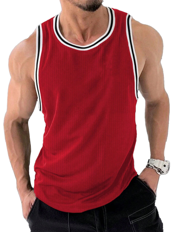 Herren Sportliches Muskelshirt mit atmungsaktiver Struktur Echoarchiv