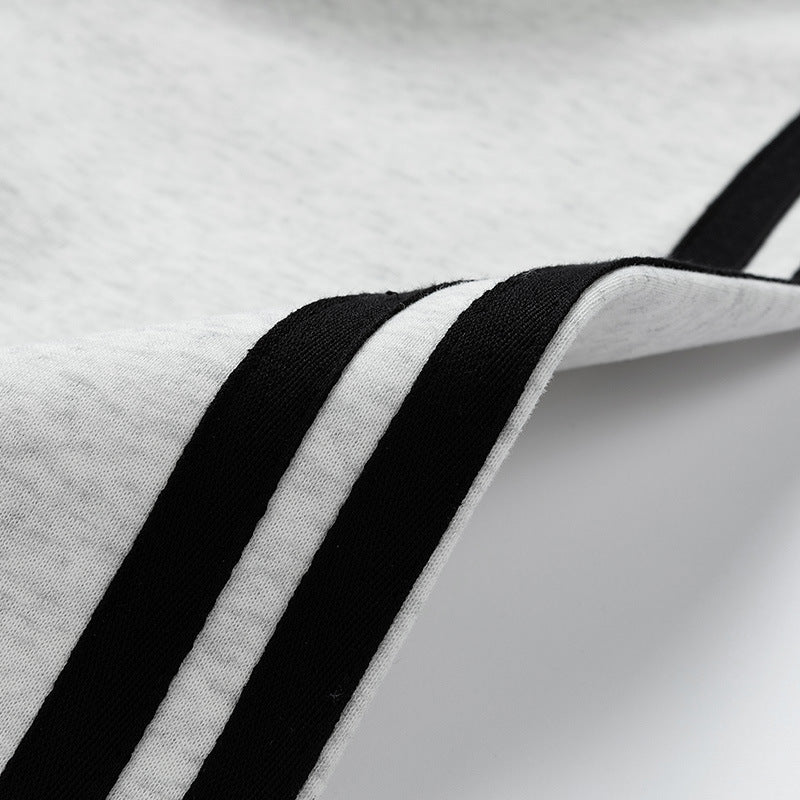 Herren sportlicher Sweat-Pullover mit Polo-Kragen Echoarchiv