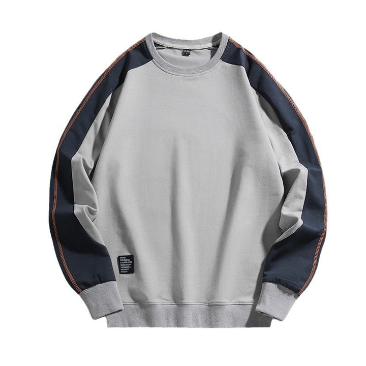 Herren Oversize-Sweatshirt mit kontrastierenden Ärmeln, Flachnaht-Details und Rippbündchen Echo Archiv