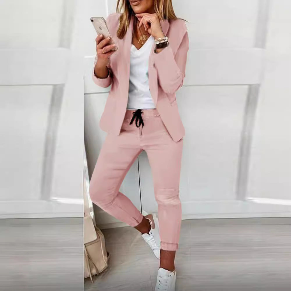 Damen Elegantes Zweiteiliges Blazer-Jogginganzug – Valéne