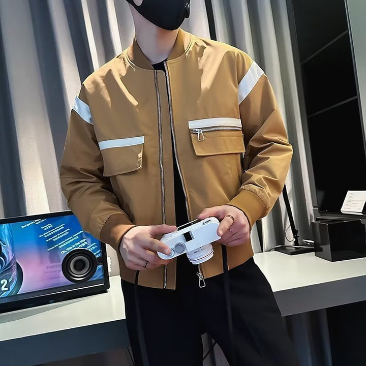 Herren modische Bomberjacke mit funktionalen Taschen und sportlichem Design Echoarchiv