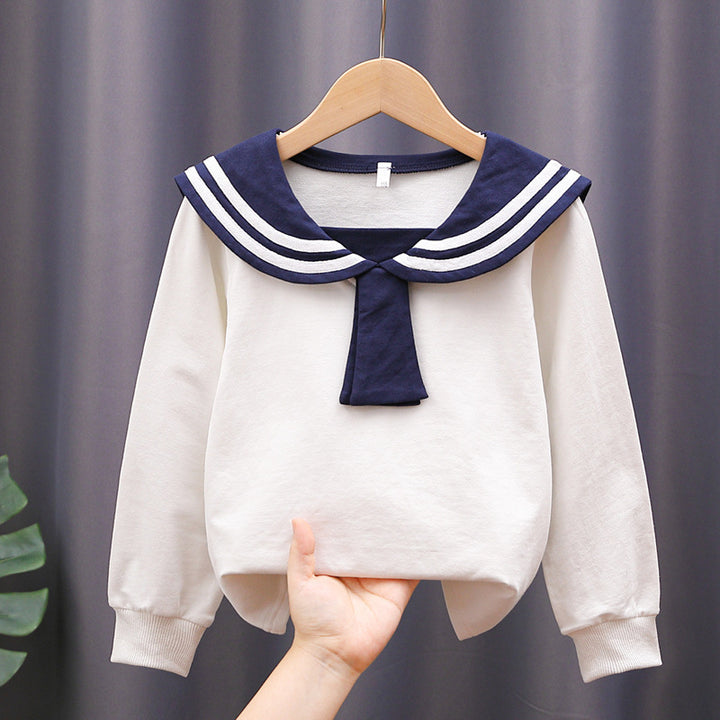 Mädchen Matrosen Sweatshirt mit stylischem Kragen Echo Archiv
