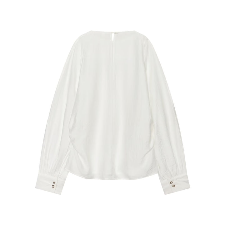 Damen Oversize-Bluse mit Ballonärmeln und Manschetten Echo Archiv