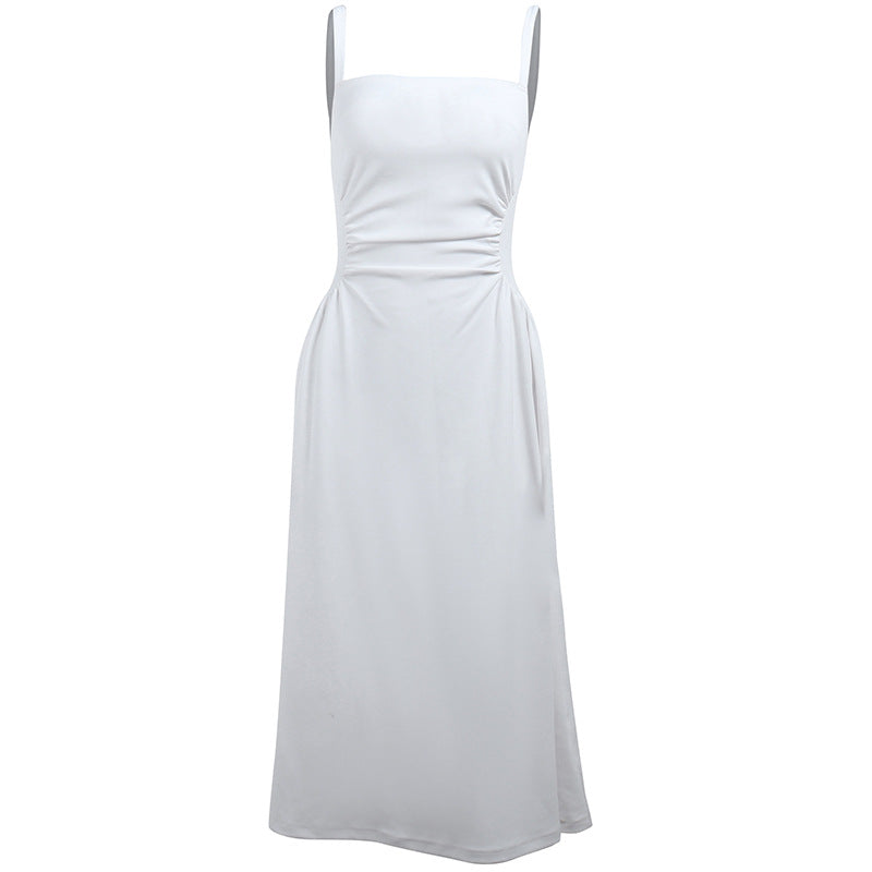 Damen Elegant geschnittenes Maxikleid mit raffinierten Rüschendetails Echo Archiv