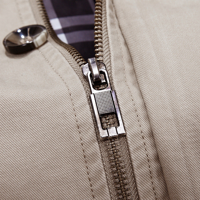 Herren nan wasserabweisende Kapuzen-Fieldjacke mit kariertem Thermofutter, verdeckter Reißverschlussleiste und funktionalen Taschen Echo Archiv