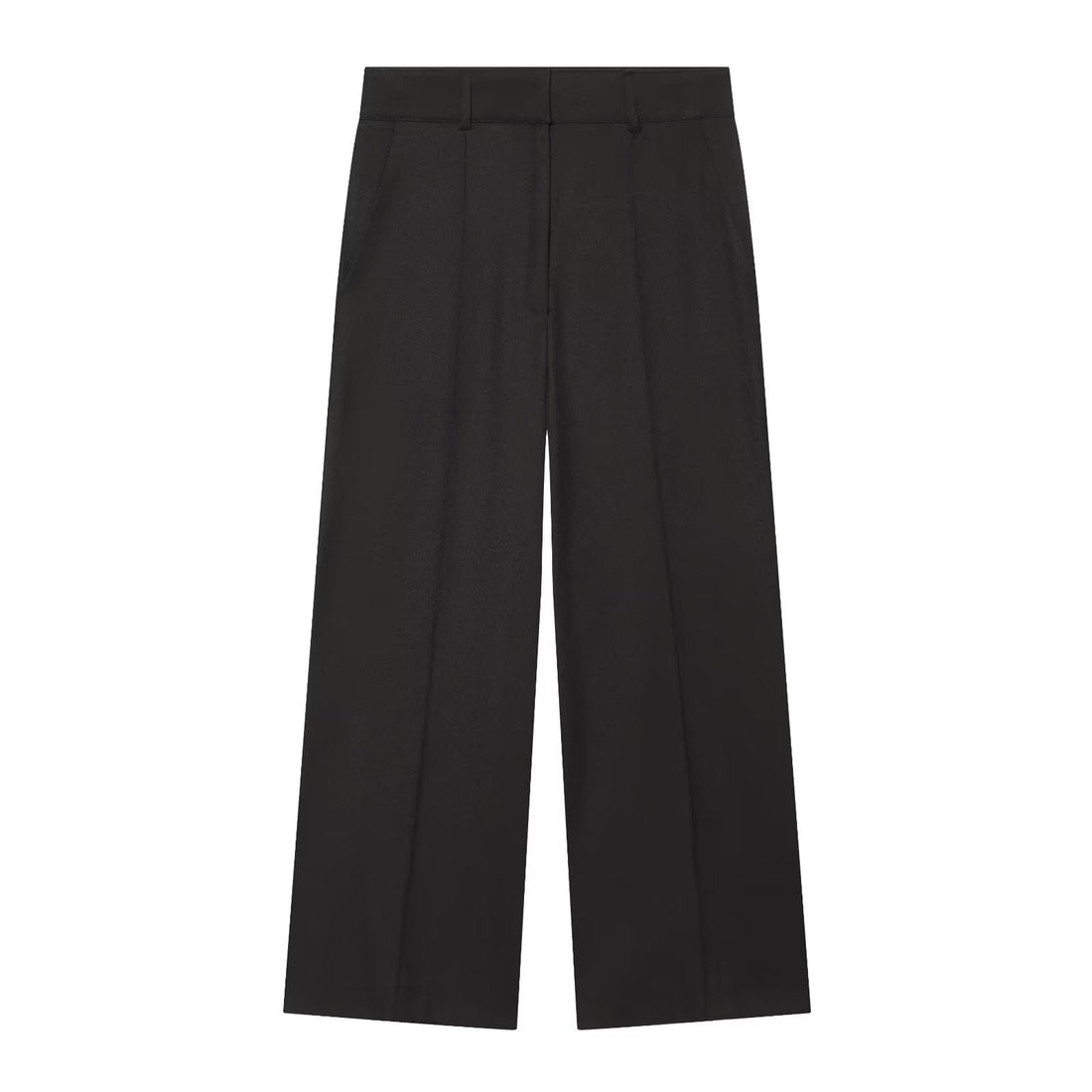 Damen Weite High‑Waist Hose mit Bügelfalte, hohem Bund und Gürtelschlaufen Echo Archiv