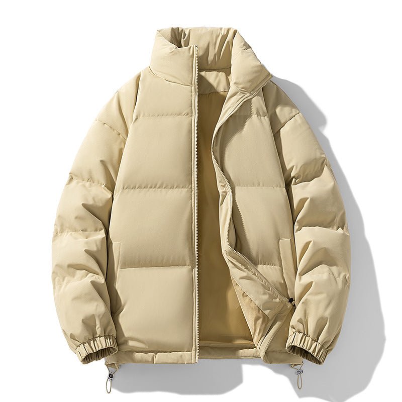 Herren Gepolsterte Pufferjacke mit hohem Stehkragen, winddichter Außenlage und verstellbarem Kordelzugsaum Echo Archiv