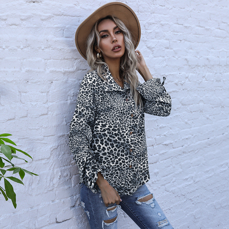 Damen Elegante Tiermuster Bluse Echo Archiv