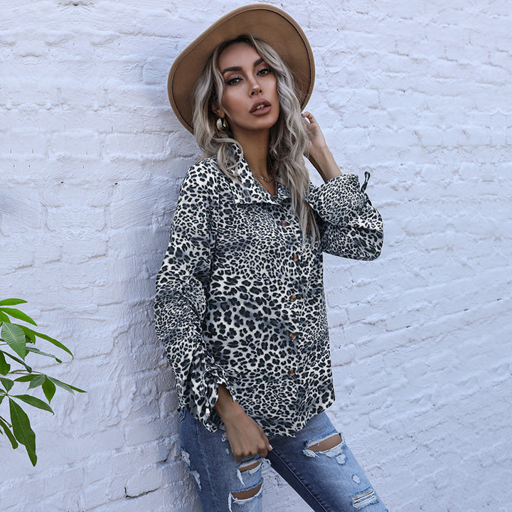 Damen Elegante Tiermuster Bluse Echo Archiv