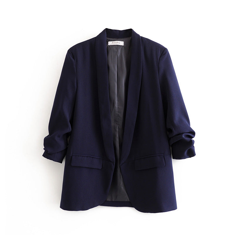 Damen nan taillierter Blazer mit Schalkragen und dreiviertelärmeln Echo Archiv