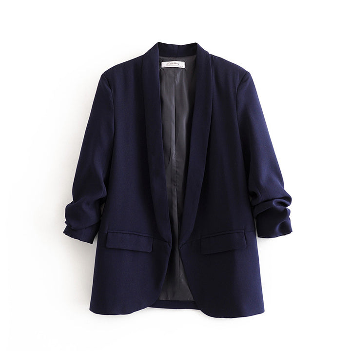 Damen nan taillierter Blazer mit Schalkragen und dreiviertelärmeln Echo Archiv
