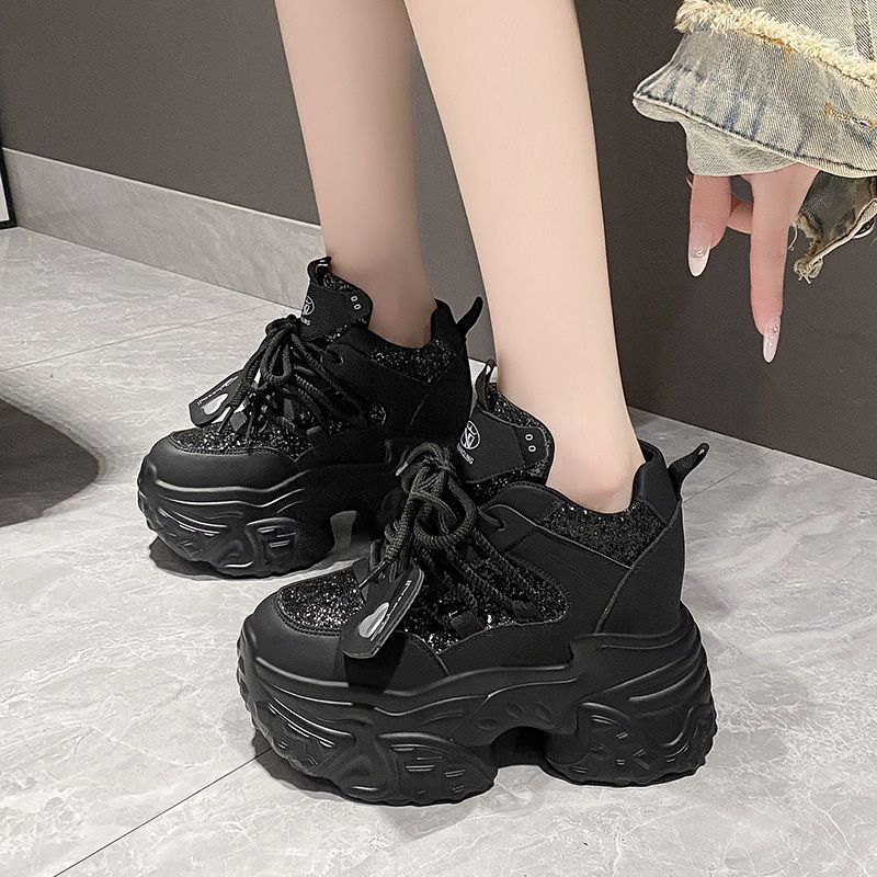 Damen High-Top Sneakers mit glitzernden Akzenten und robustem Profil Echo Archiv