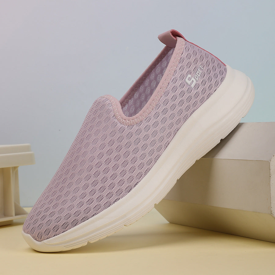 Damen nan ultraleichter Strick-Schlupfschuh mit nahtlosem Obermaterial, gepolsterter Komfortsohle und flexibler Laufsohle Echo Archiv
