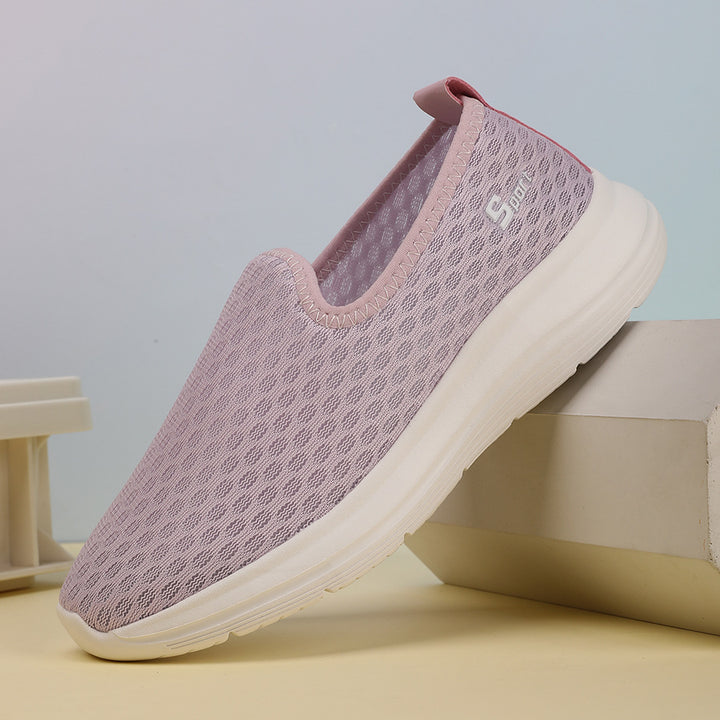 Damen nan ultraleichter Strick-Schlupfschuh mit nahtlosem Obermaterial, gepolsterter Komfortsohle und flexibler Laufsohle Echo Archiv