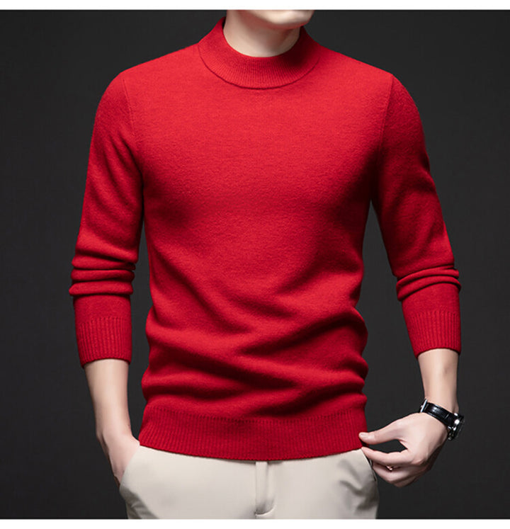 Herren eleganter Rollkragenpullover aus weichem Material Echoarchiv