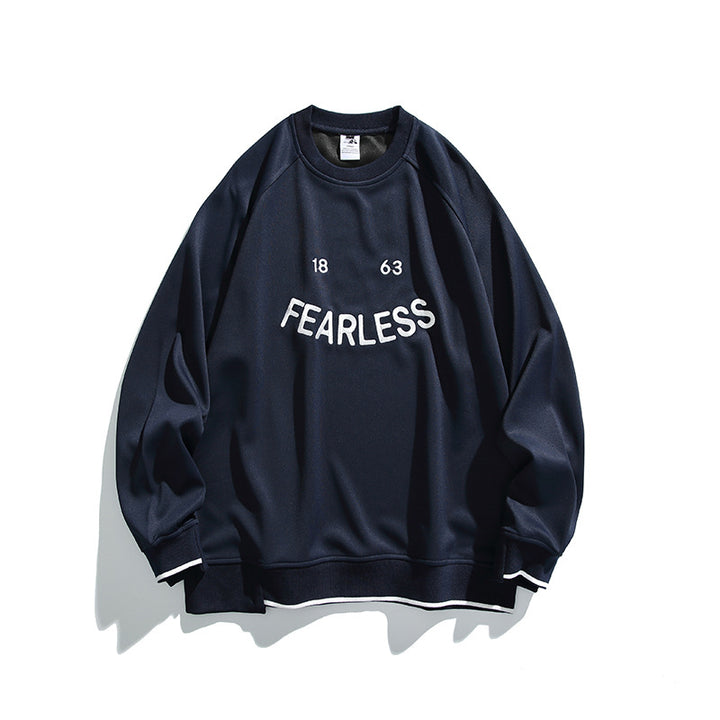 Unisex Oversize-Sweatshirt mit Raglanärmeln und markantem FEARLESS-Frontprint Echo Archiv