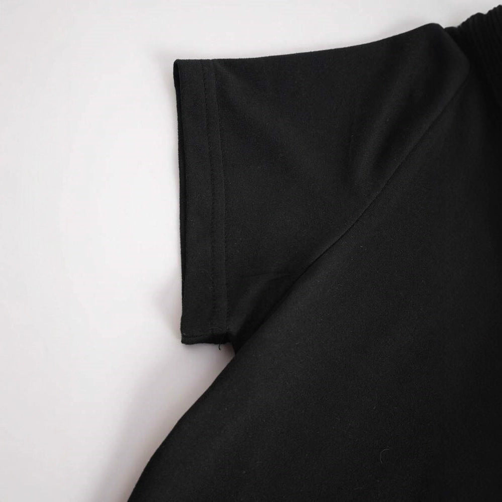 Damen Cropped T-Shirt mit kreativem Skelettdesign Echo Archiv