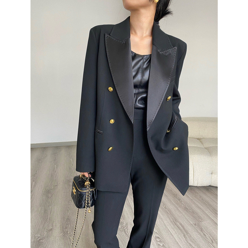 Damen Eleganter Doppeltreiher Blazer Echoarchiv