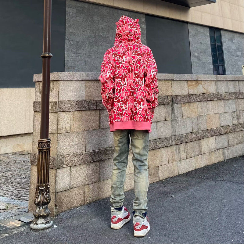 Herren Modische Destroyed Jeans mit Sternenapplikationen Echoarchiv