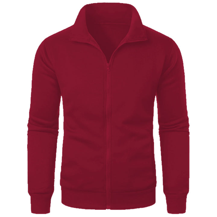 Herren sportliche Sweatjacke mit hohem Kragen und durchgehendem Reißverschluss Echoarchiv