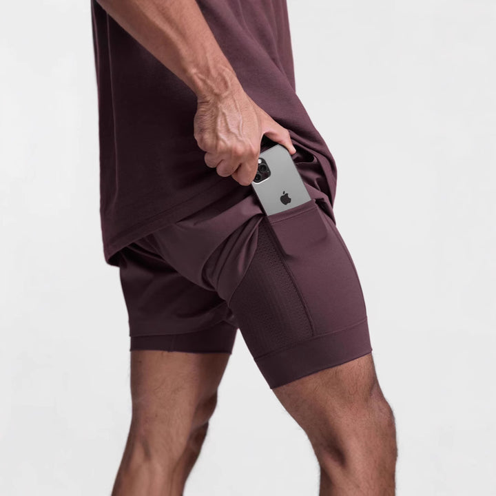Herren Funktionsshorts mit praktischen Seitentaschen und atmungsaktivem Material Echoarchiv