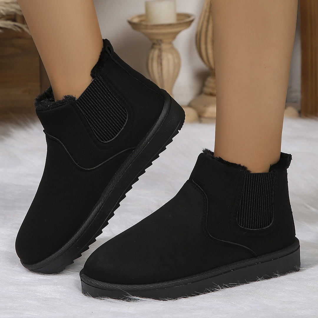 Damen  Chelsea-Boots mit warmem Teddyfutter, elastischem Seiteneinsatz und rutschfester Profilsohle Echo Archiv