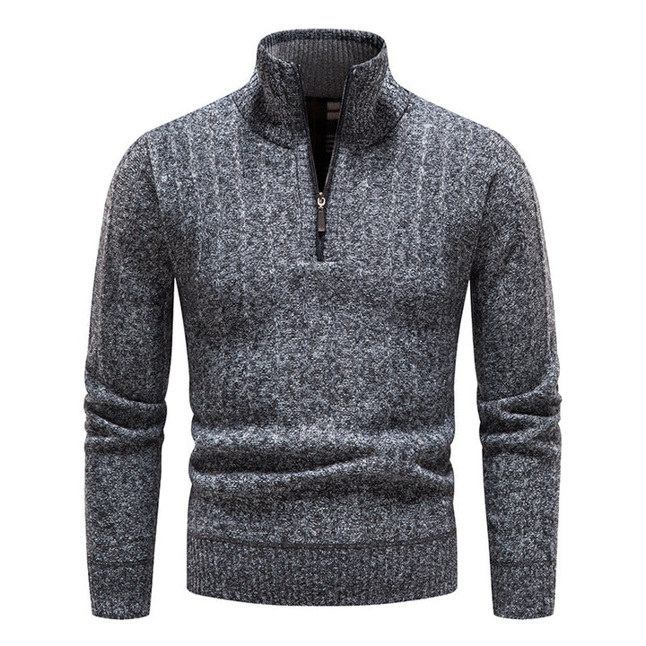 Herren modischer Strickpullover mit hohem Kragen Echoarchiv