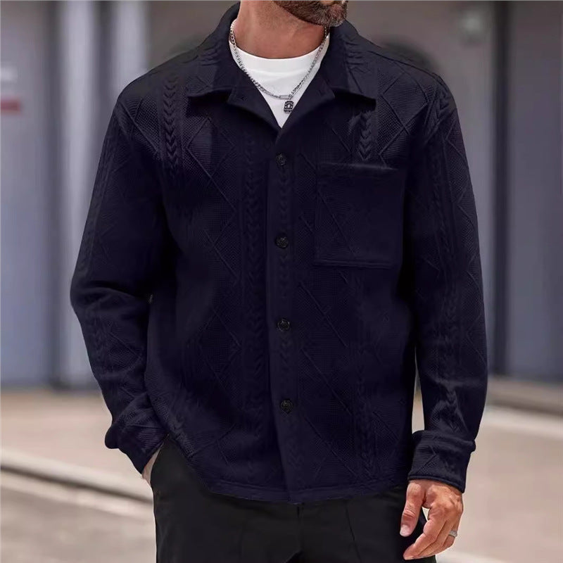 Herren strukturierte Freizeitjacke Echoarchiv