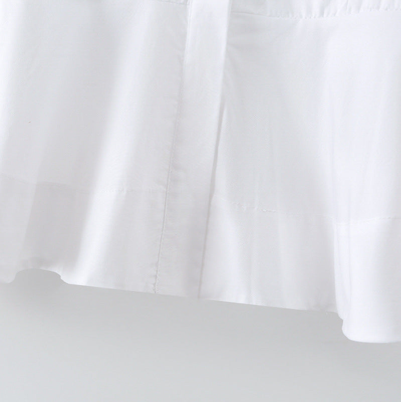 Damen Taillierte Popelinbluse mit Brustabnähern und verdeckter Knopfleiste Echo Archiv