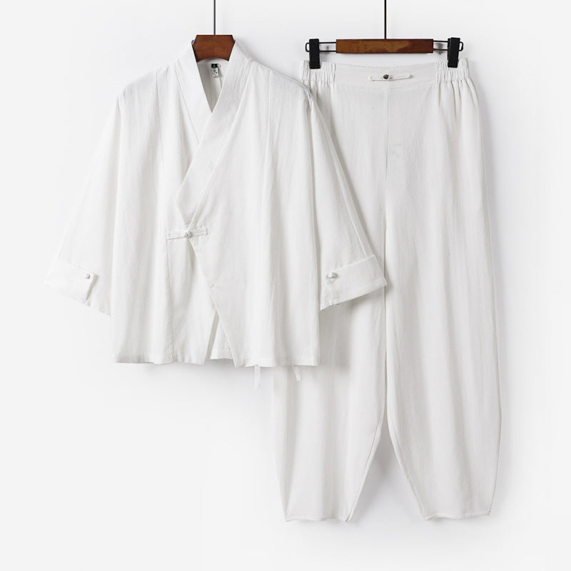 Herren Zen-inspiriertes Kimono-Loungewear-Set Echoarchiv