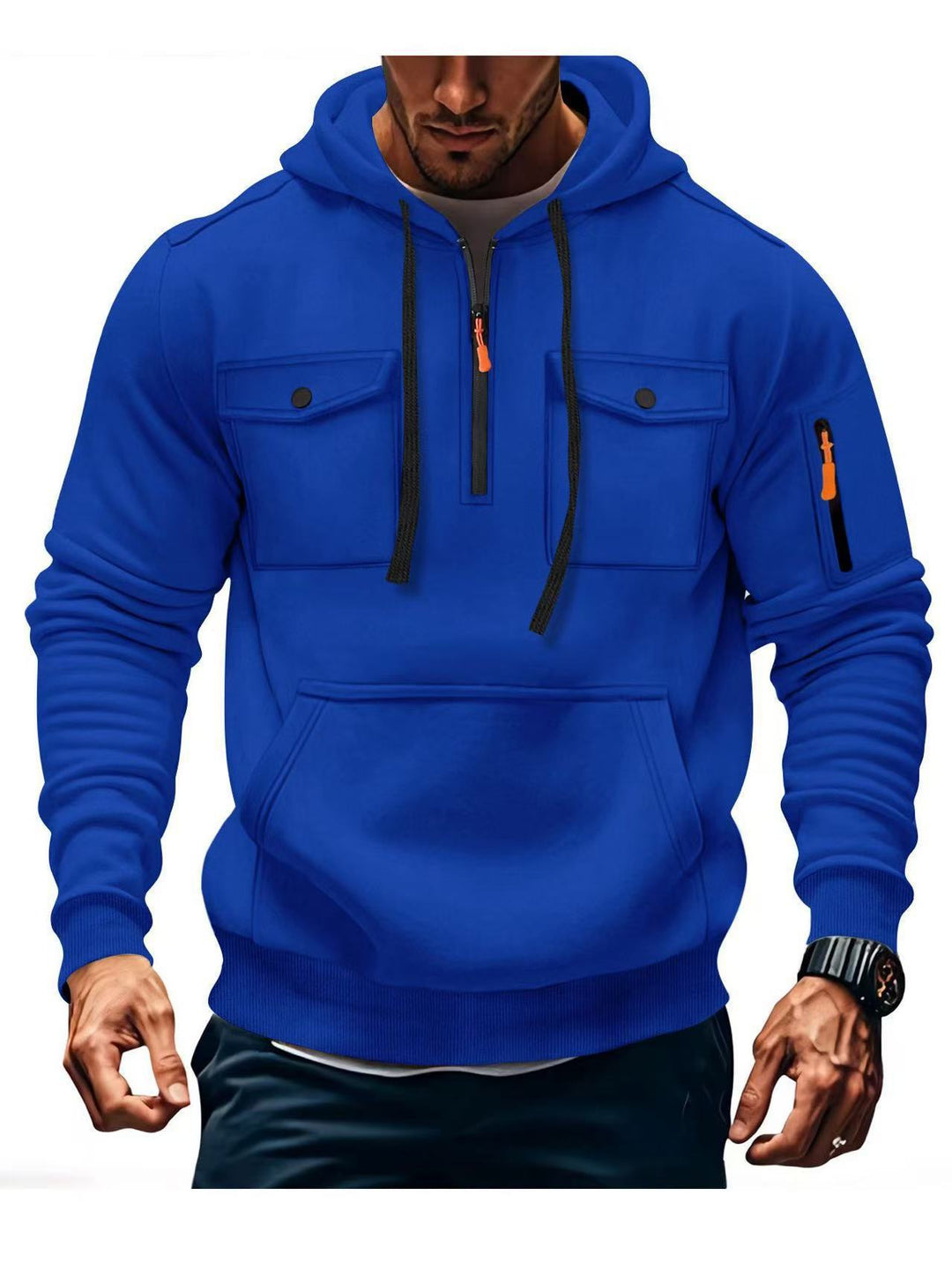 Herren Funktions Hoodie mit praktischen Taschen Echoarchiv