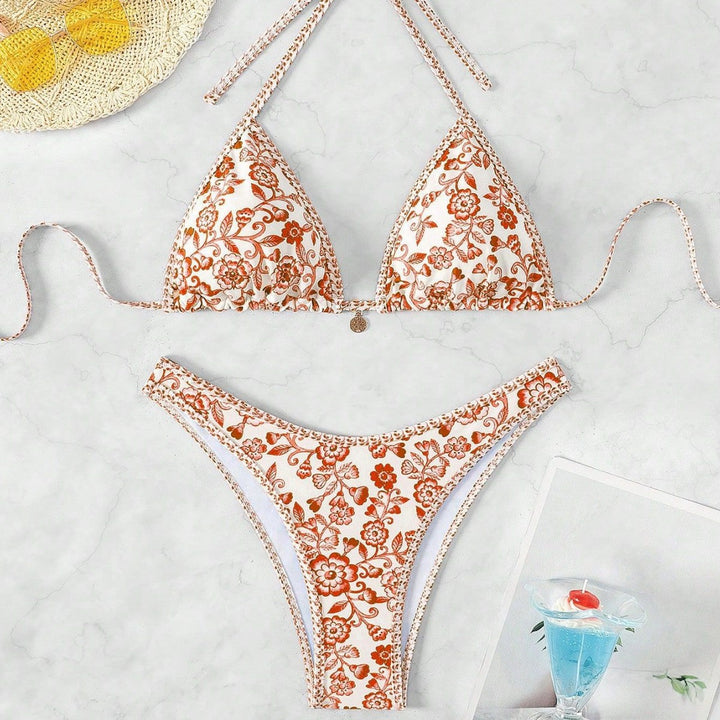 Damen Triangel-Bikini mit floraler Spitze Echo Archiv