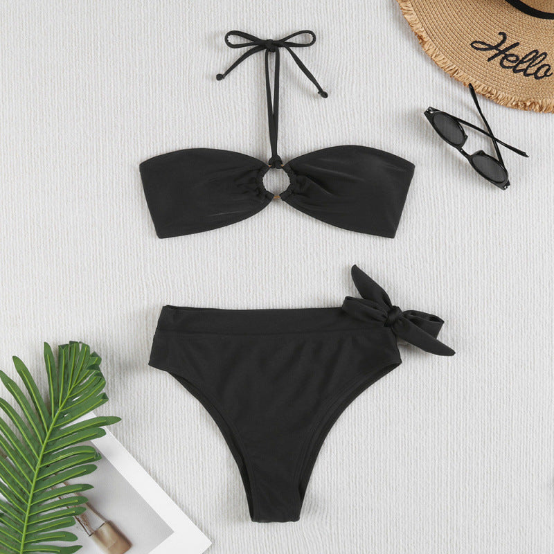 Damen Bandeau-Bikini mit verstellbaren Trägern und hochwertigem Twist-Design Echo Archiv