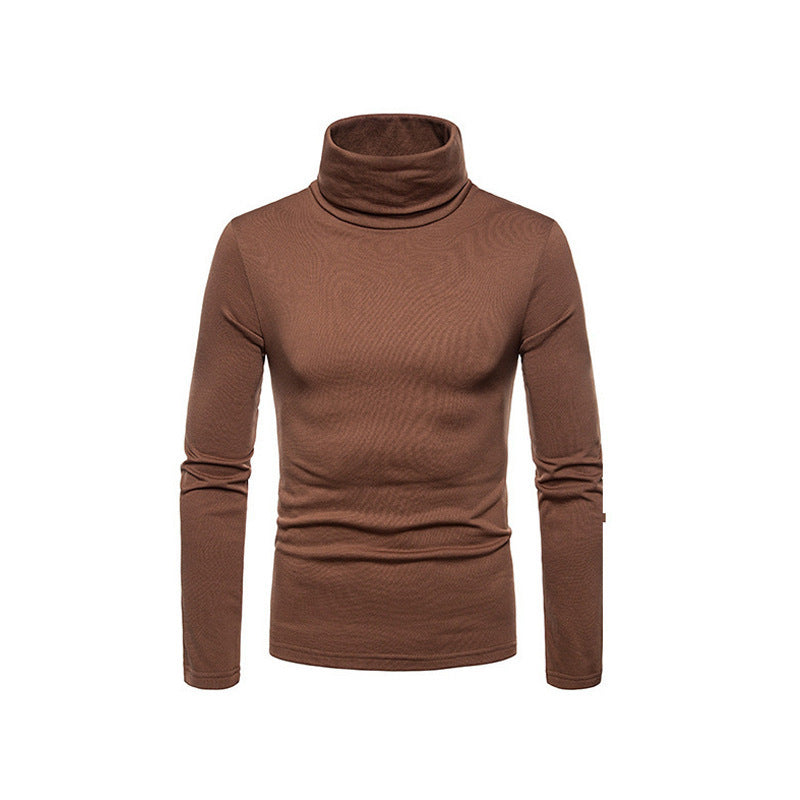 Herren Modischer Rollkragenpullover aus feinem Strick Echoarchiv