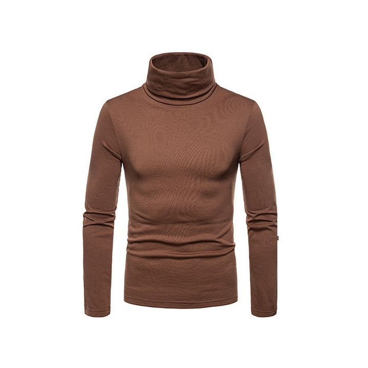 Herren Modischer Rollkragenpullover aus feinem Strick Echoarchiv