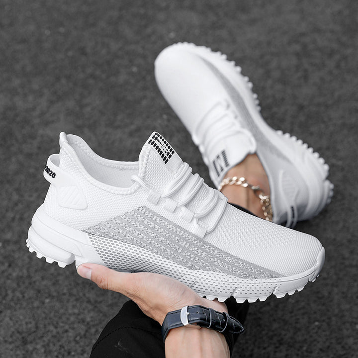 Herren nan atmungsaktive Stricksneaker mit profilierter Laufsohle und gepolsterter Fersenmanschette Echo Archiv