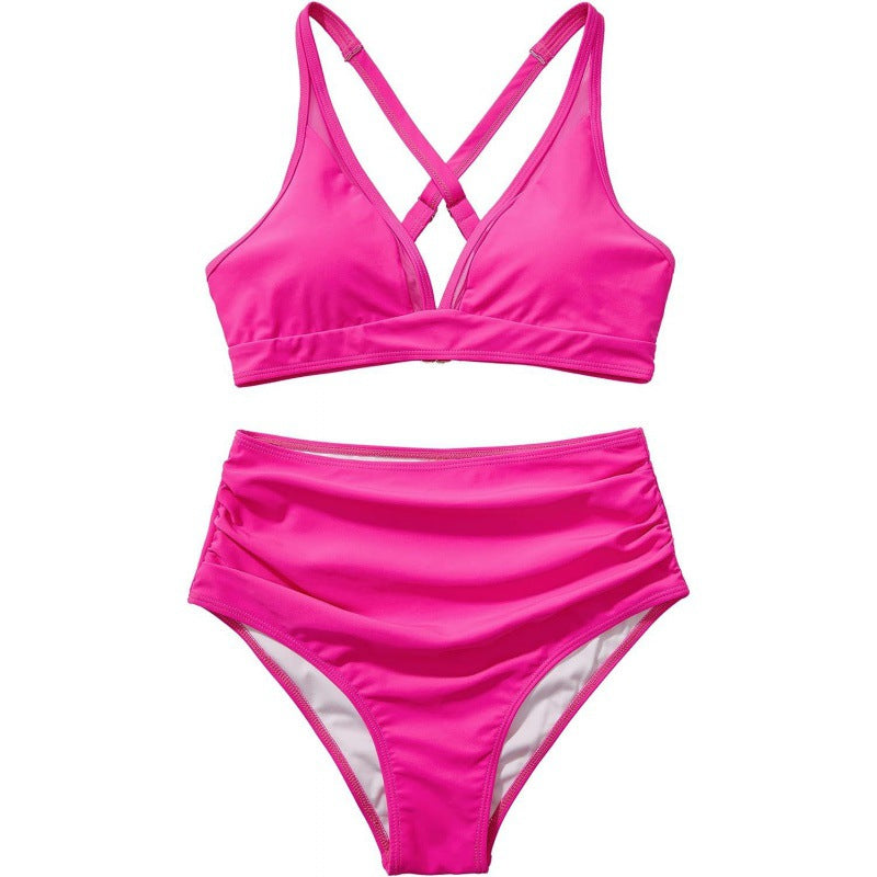 Damen Bikini-Set mit modischem Animalprint und Bicolor-Design Echo Archiv