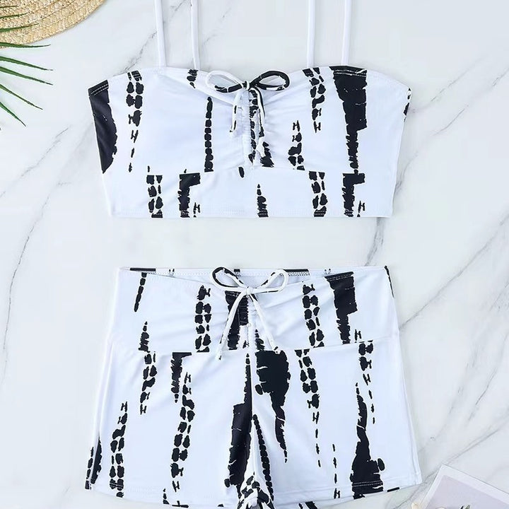 Damen Sportliches Bikini-Set mit verstellbaren Trägern Echo Archiv