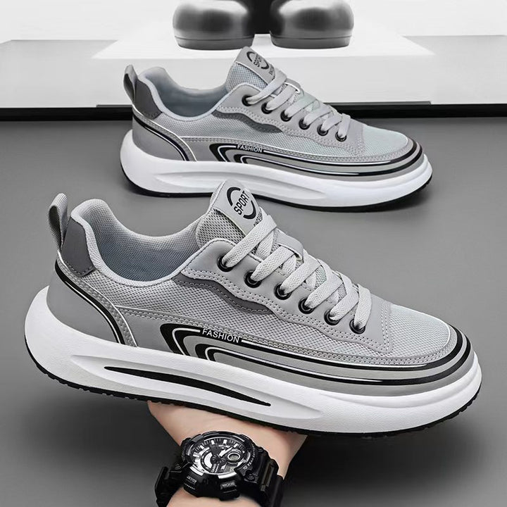 Herren Leichter atmungsaktiver Mesh-Sneaker mit ergonomischer Plateausohle Echoarhiv