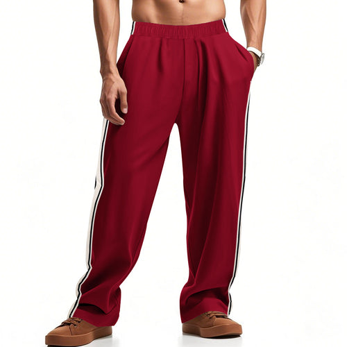 Herren bequeme Sporthose mit elastischem Bund und seitlichen Streifen Echoarchiv