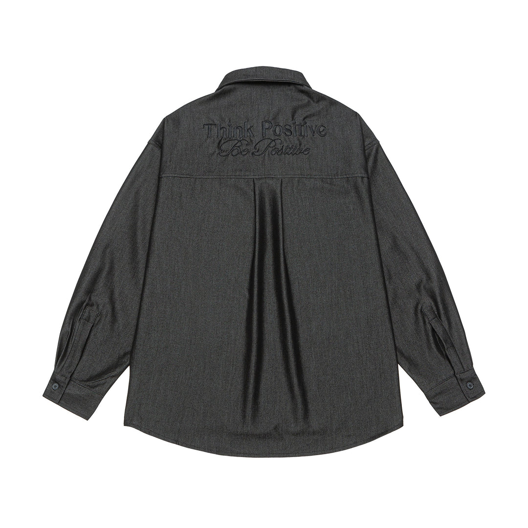 Herren Overshirt aus schwerer Twill‑Qualität mit verdeckter Knopfleiste und Brusttaschen Echoarchiv
